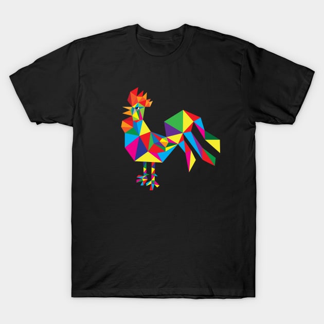 Modern Rooster T-Shirt by martinussumbaji